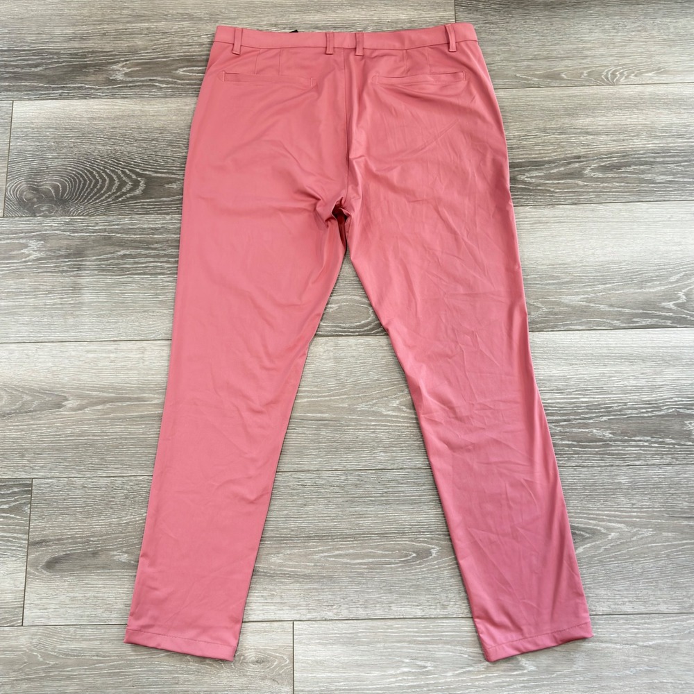 Rhone Commuter Pants Mens 38 Pink Slim Straight Performance Trousers 100036 SU23 - Picture 5 of 13